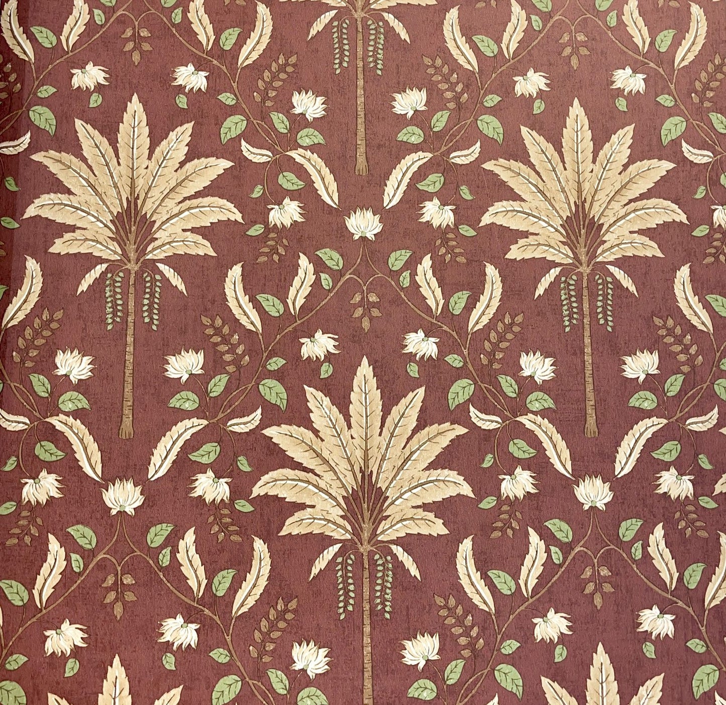 Gilded Palm Wallpaper – Rust