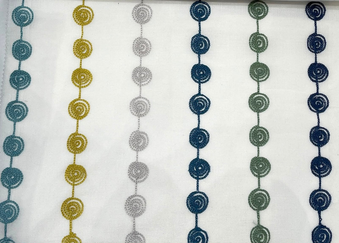 Twirl Candy Sheer Fabric - Deep