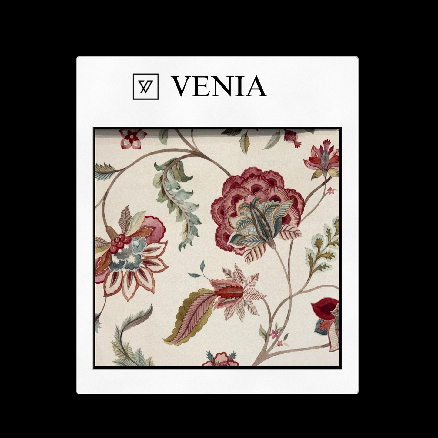Floral upholstery fabric