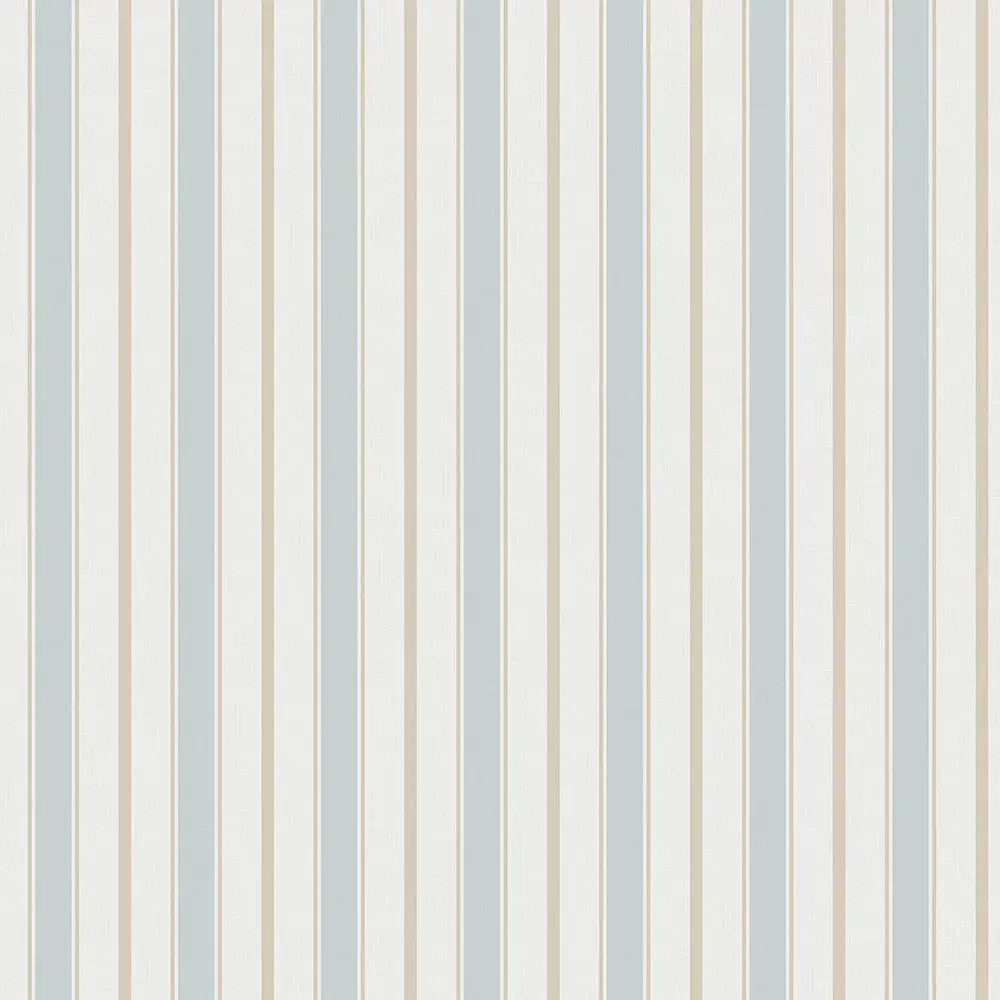 Balanced Stripes Wallpaper – Soft Blue