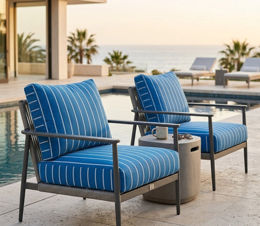 Marina Teal Outdoor Fabric