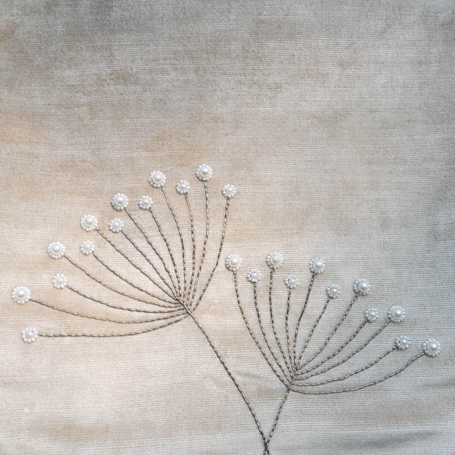 Close up of luxury table runner