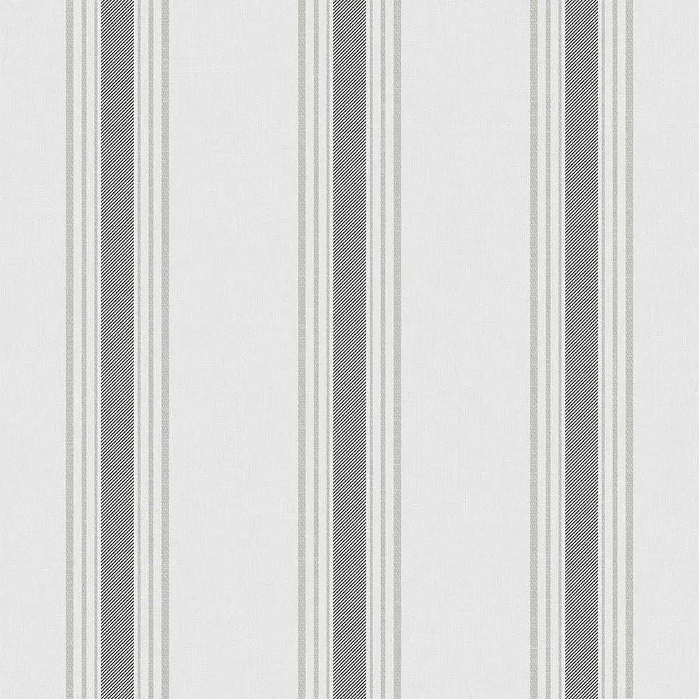 Pavilion Stripe Wallpaper - Grey