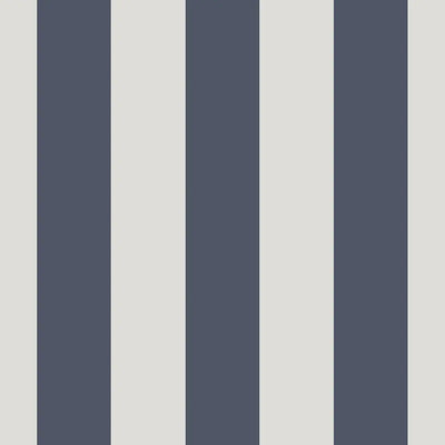 Awning Stripes Wallpaper - Pigeon Blue
