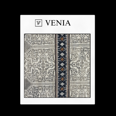 Spice Route Impressions Fabric - Silver