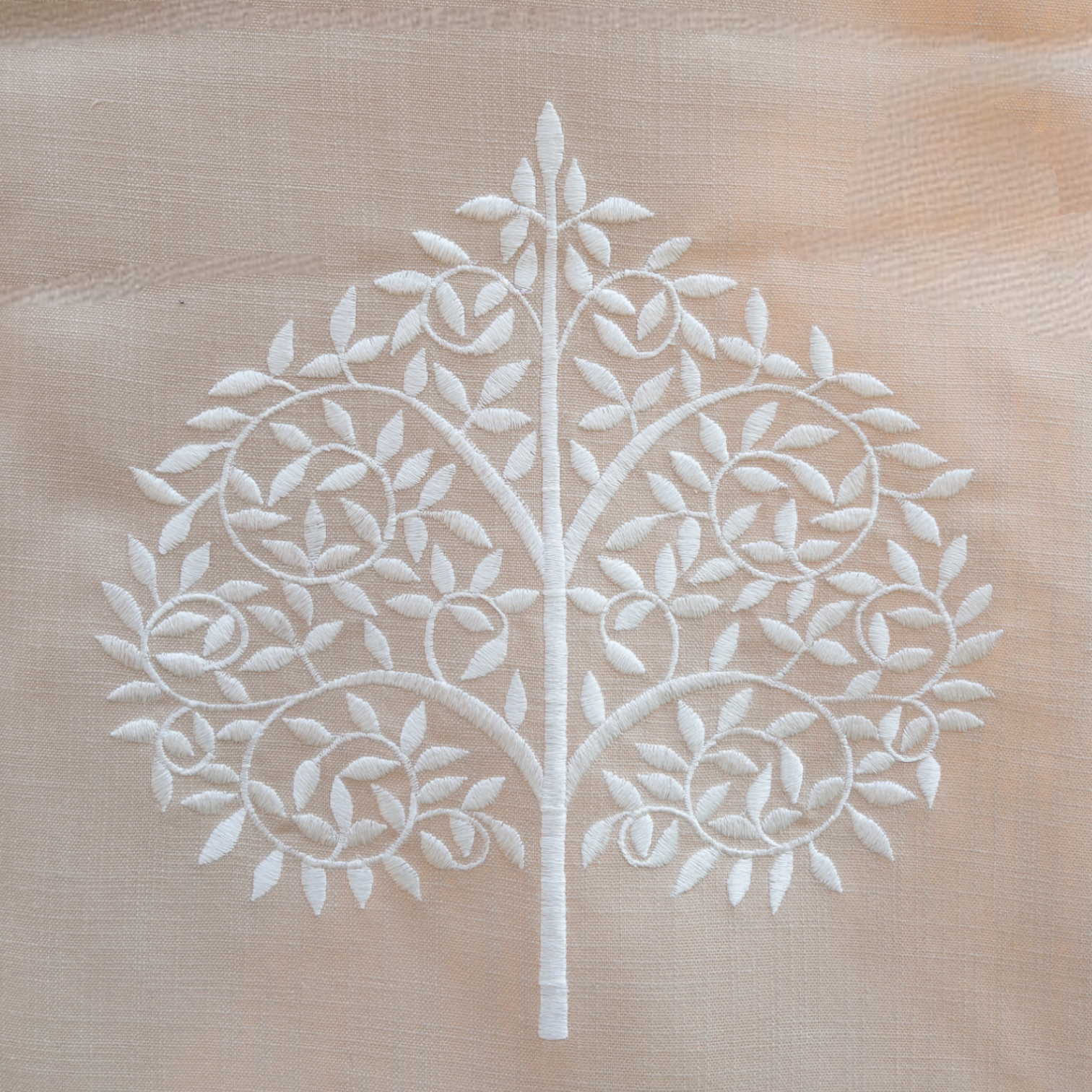 Close up of work on table runner