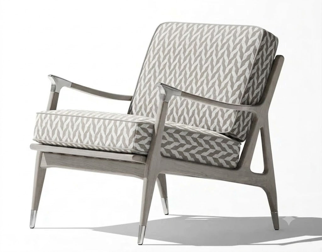 Grey entwine fabric detail