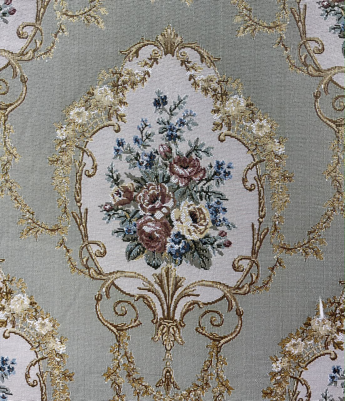 Chantilly Fabric Sage – draped detail | Venia Home