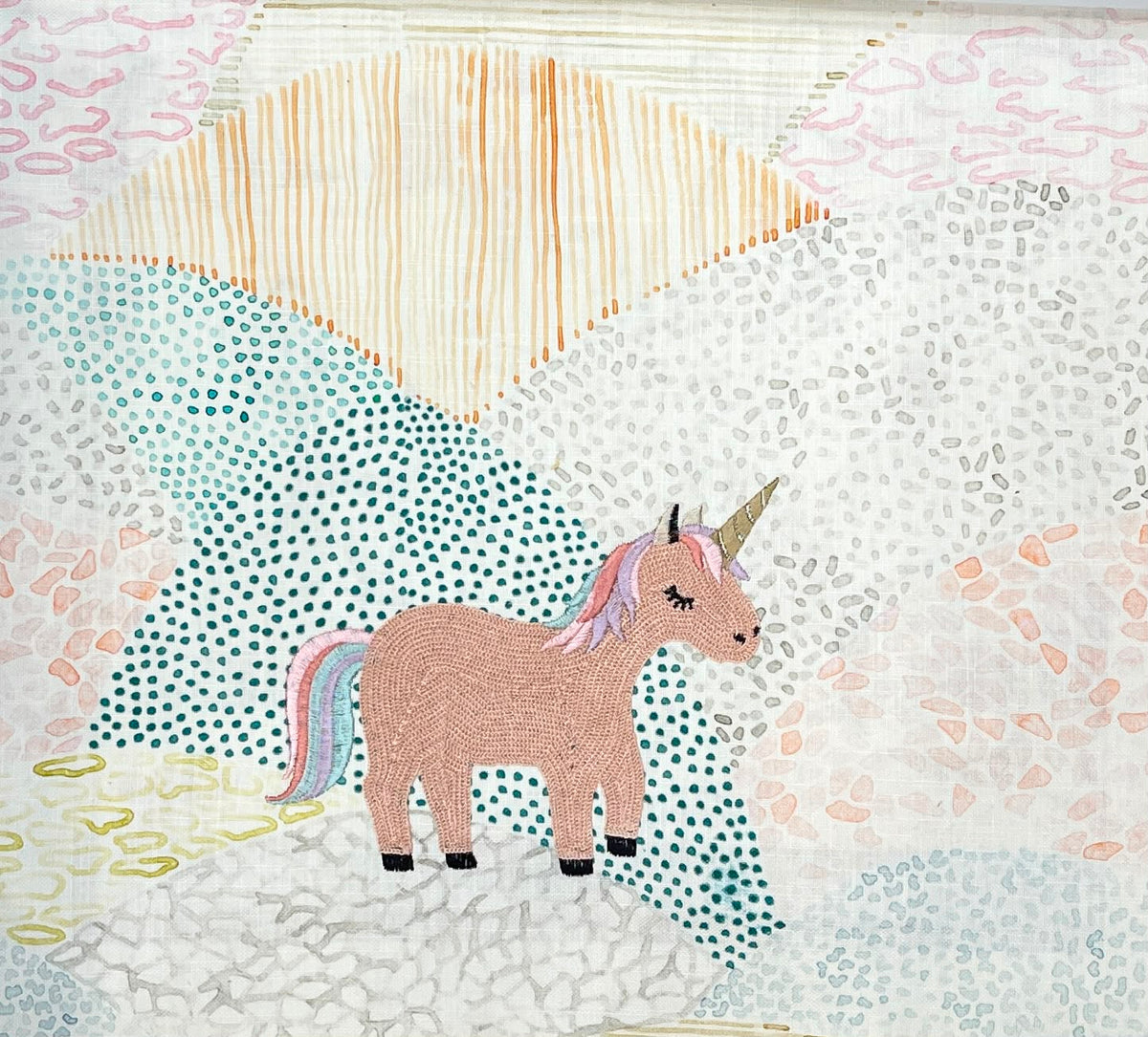 Dream Unicorn Fabric – room setting | Venia Home