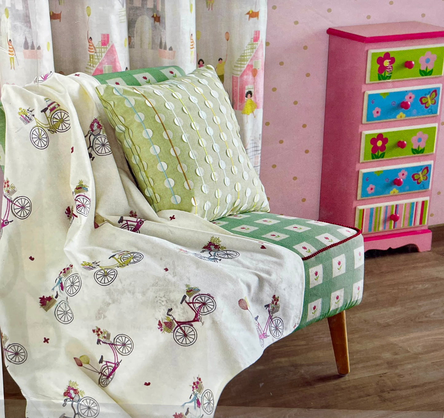 Novelty fabric – styled room detail | Venia Home