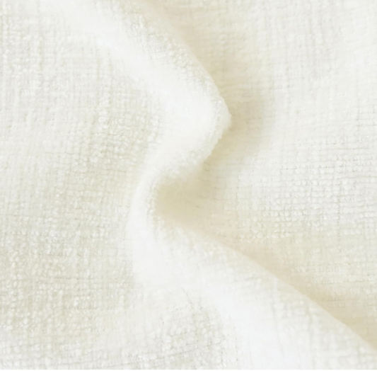 Ivory loom chenille fabric detail 1