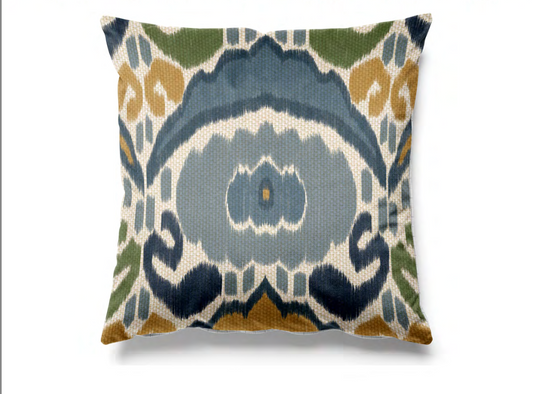 Close-up detail of medallion motif fabric III