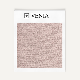 Blush pink modern luxe bouclé upholstery fabric swatch by Venia Home