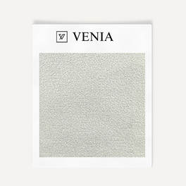 Ivory modern luxe bouclé upholstery fabric swatch by Venia Home