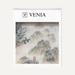 Sansui Japanese Shibui upholstery fabric swatch by Venia Home