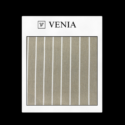 Pinstripe Fabric - Tan