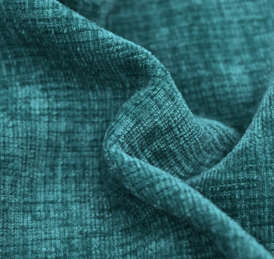 Loom Chenille Fabric - Teal