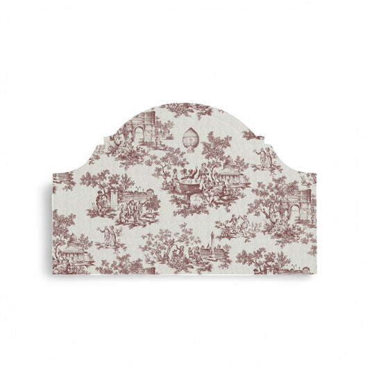 Classic French Toile Fabric - Redwood