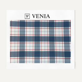 Highland Plaid Fabric - Navy Blue