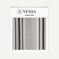 Outdoor Cord Fabric - Brown & Beige Stripes
