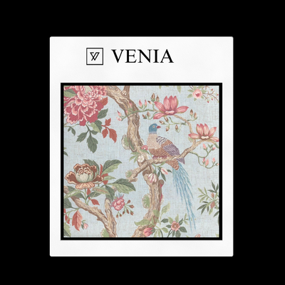 Birds of Paradise Fabric - Powder Blue