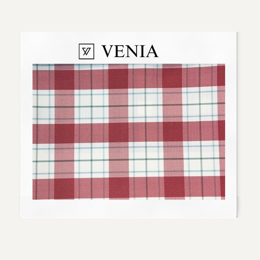 Highland Plaid Fabric - Red