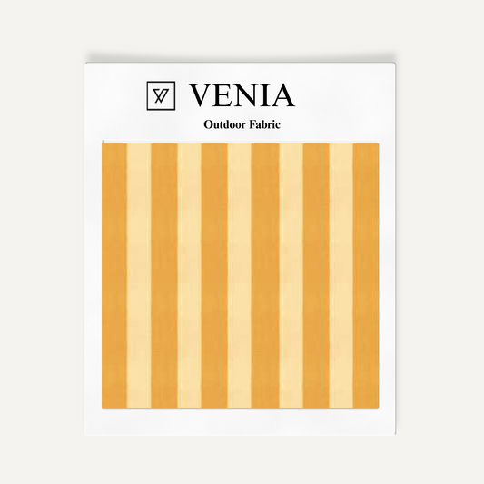Patio Stripes Fabric - Yellow