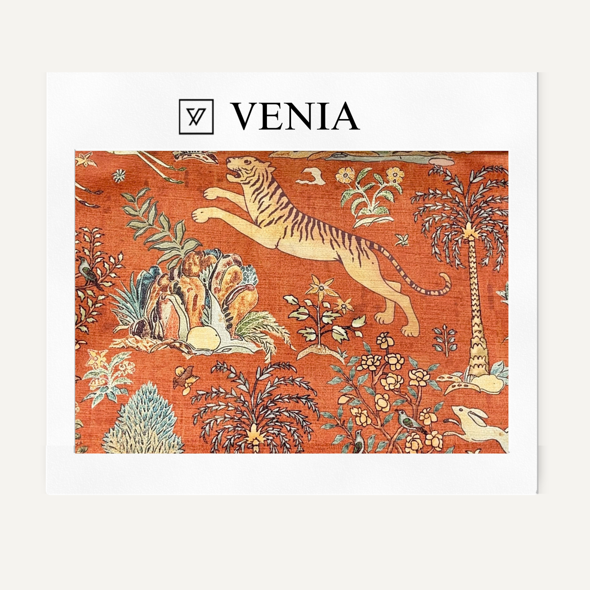 Wildwood Chinoiserie Fabric - Terracotta