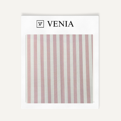 Classic Stripe Fabric - Blush Pink