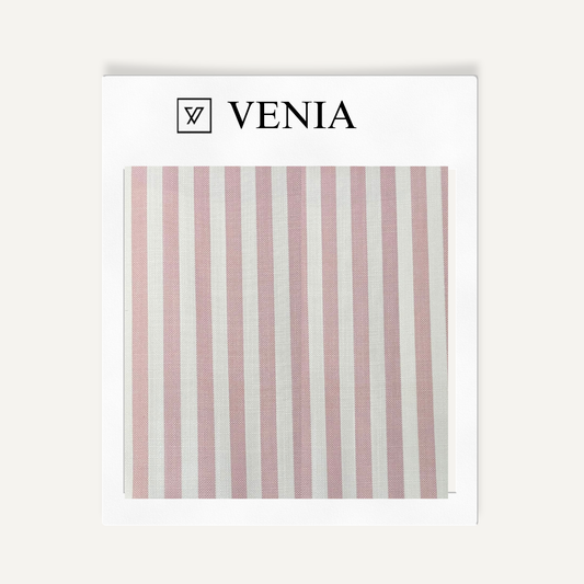 Classic Stripe Fabric - Blush Pink