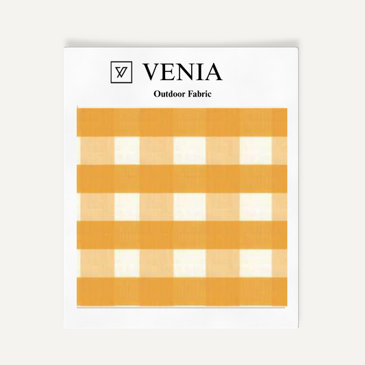 Garden Gingham Fabric - Yellow