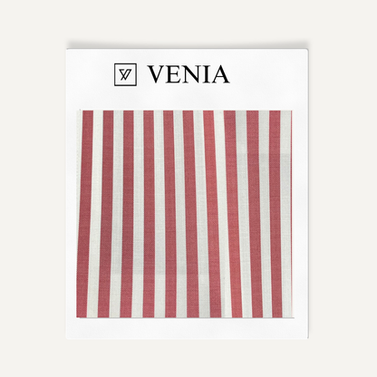 Classic Stripe Fabric - Red
