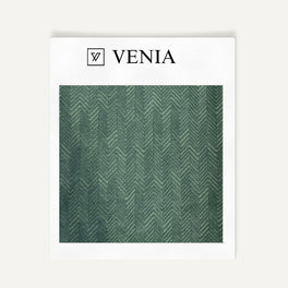 Textured Chevron Fabric – Forest Green