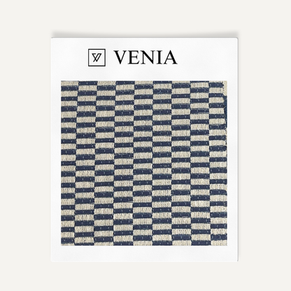 Basketweave Fabric - Navy Blue