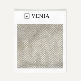 Textured Chevron Fabric -  Ivory
