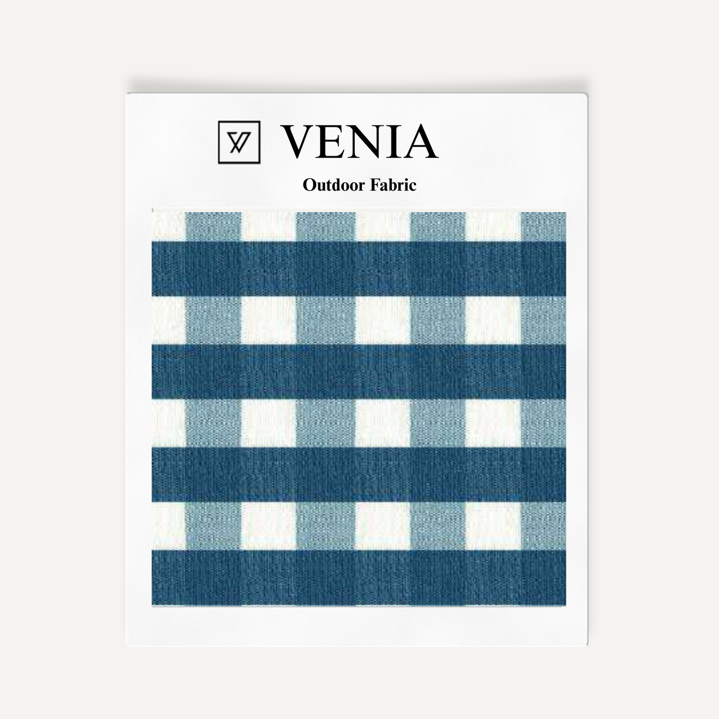 Garden Gingham Fabric - Blue