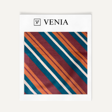 Retro Diagonal Stripe Burgundy