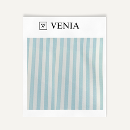 Classic Stripe Fabric - Sky Blue