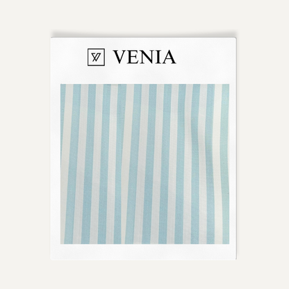 Classic Stripe Fabric - Sky Blue