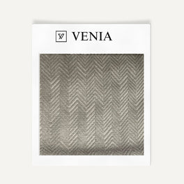 Textured Chevron Fabric – Beige