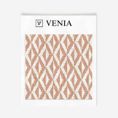 Facet Diamond Fabric - Blush Pink