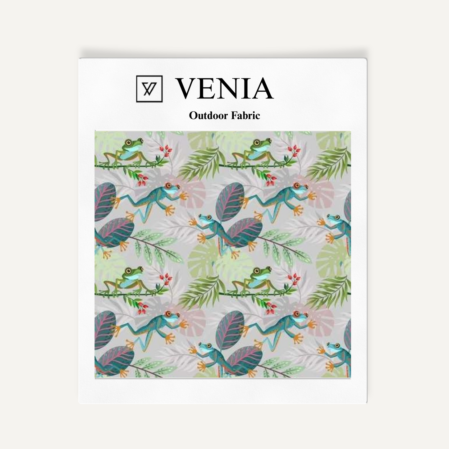Outdoor Printed Fabric - Rainforest Leap