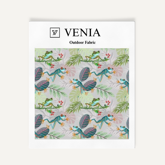 Outdoor Printed Fabric - Rainforest Leap