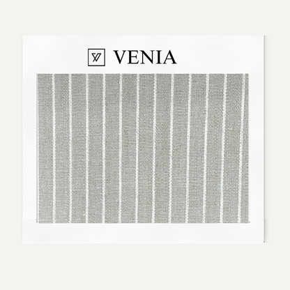Pinstripe Fabric - Grey