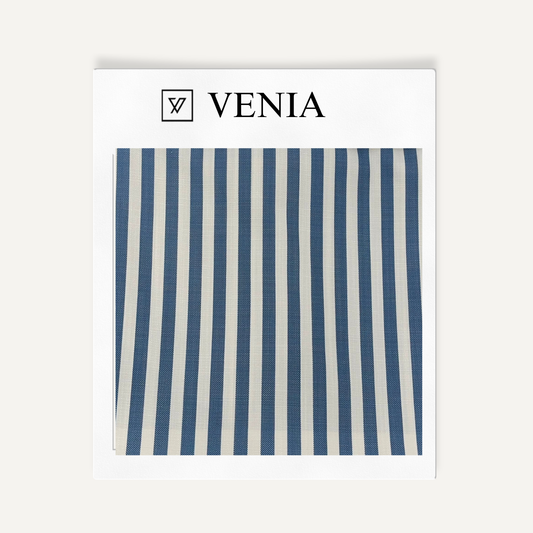 Classic Stripe Fabric - Navy Blue