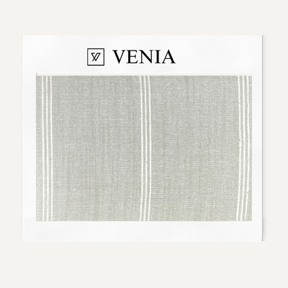 Earthy Striped Fabric - Grey