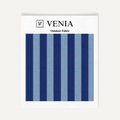 Patio Stripes Fabric - Indigo