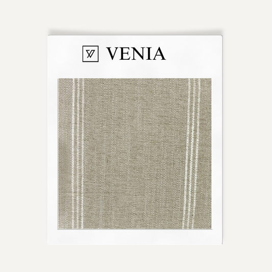 Earthy Striped Fabric - Tan