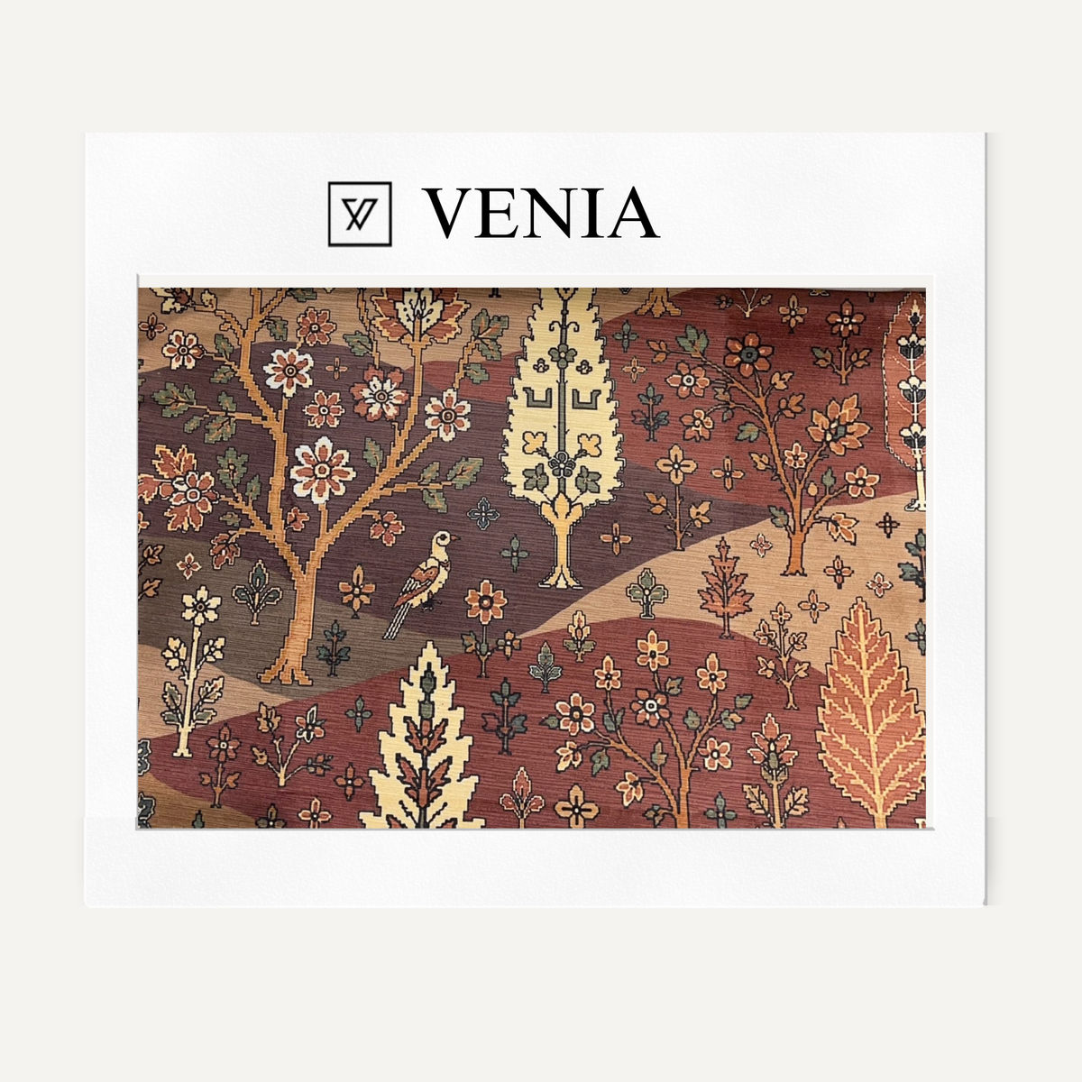 Meadowlark Fabric - Brown