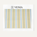 Ticking Stripe Fabric - Mustard, Olive & Sky Blue